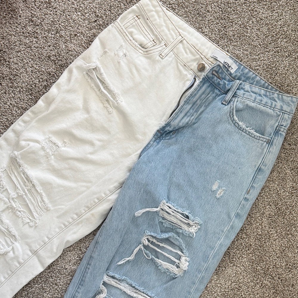 Vervet Two-Tone Distressed Women's Jeans Sz 27